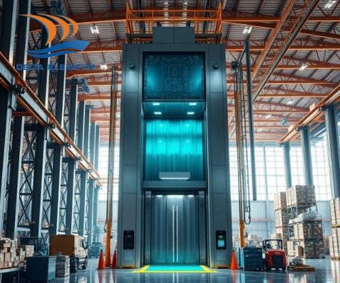 Lắp đặt thang máy tải hàng kho lạnh từ 500kg