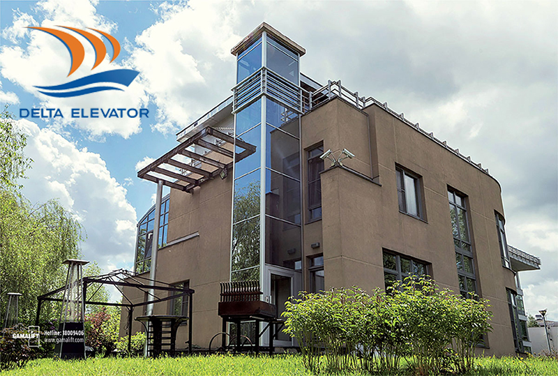 Thang máy vách kính ngoài trời ngắm trọn view triệu đô