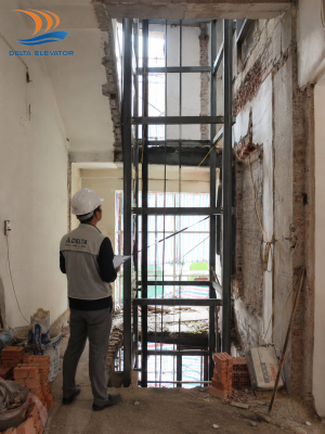 Quá trình lắp thang máy cho nhà cải tạo có tác động đến kết cấu công trình