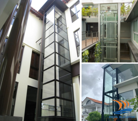 Delta là đơn vị có kinh nghiệm thi công nhiều công trình thang máy ngoài trời
