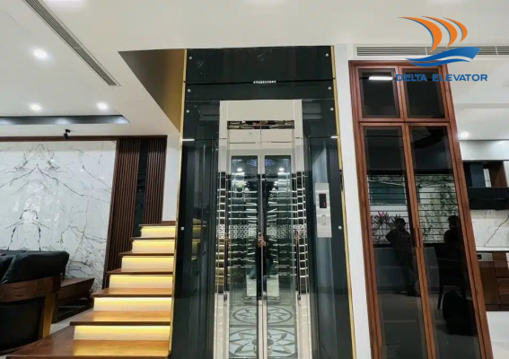 Thang máy gia đình loại nhỏ đáp ứng đủ nhu cầu sử dụng hằng ngày