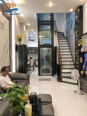 Thang máy mini lắp trong nhà phố nhỏ giúp tối ưu diện tích sử dụng