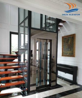 Thang máy kính phù hợp cho nhà phố, biệt thự