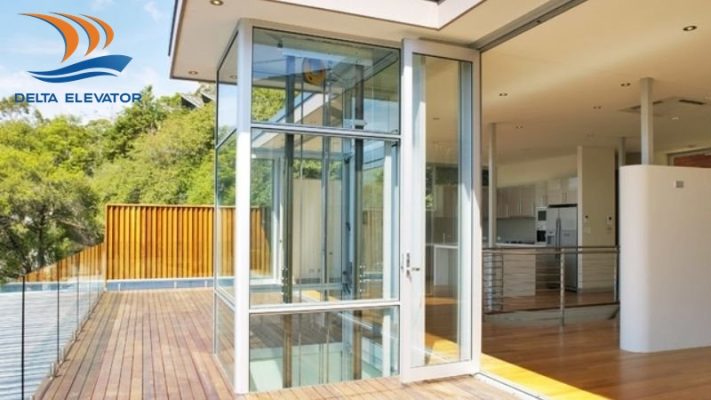 Thang máy kính lắp ngoài trời