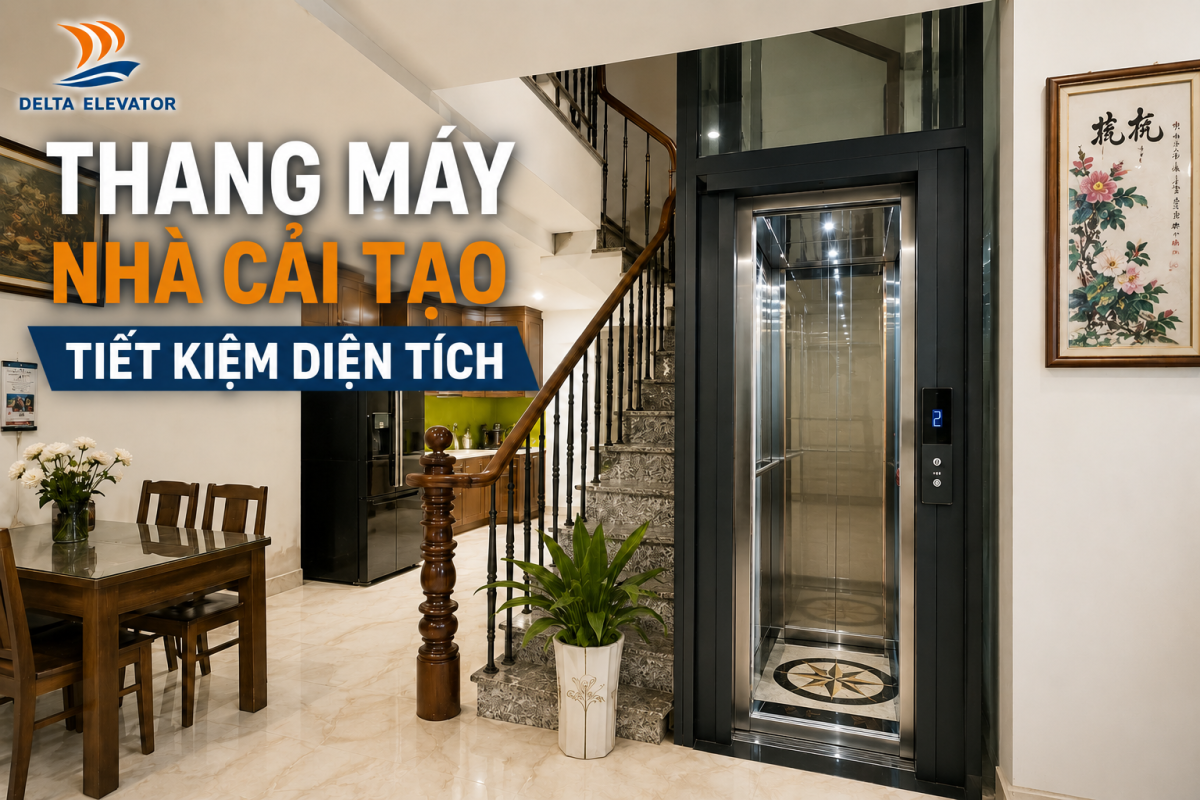 Thang Máy Nhà Cải Tạo Giúp Tiết Kiệm Diện Tích Như Thế Nào?