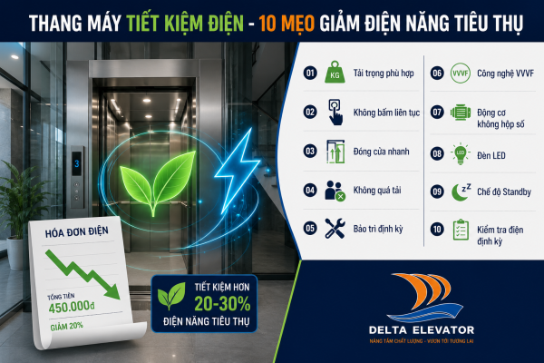 Thang Máy Tiết Kiệm Điện: 10 Mẹo Giúp Giảm Điện Năng Tiêu Thụ