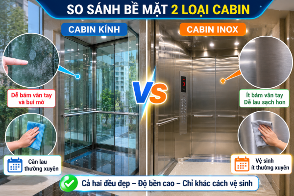 Cabin Inox dễ vệ sinh hơn cabin kính trong quá trình sử dụng hàng ngày