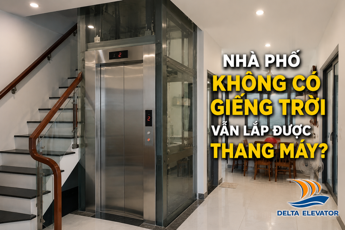 Nhà Phố Không Có Giếng Trời Có Lắp Được Thang Máy Không?