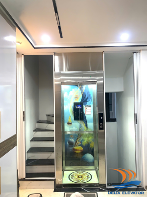 Thang máy mini Delta giúp tiết kiệm diện tích