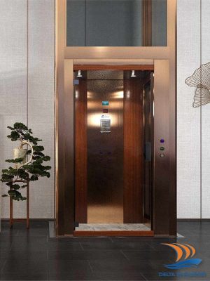 Gia đình ít thành viên sử dụng thang máy trục vít thoải mái