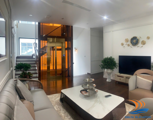 Thang máy gia đình mang đến vẻ hiện đại và đẳng cấp cho ngôi nhà