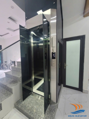Tận dụng khoảng trống trong nhà phố để lắp thang máy phù hợp