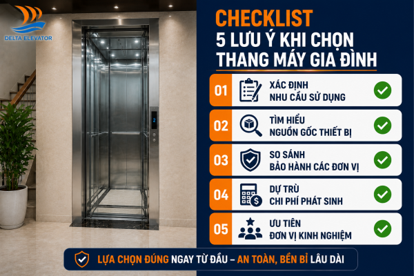 5 Lưu ý quan trọng trước khi quyết định mua thang máy giá rẻ
