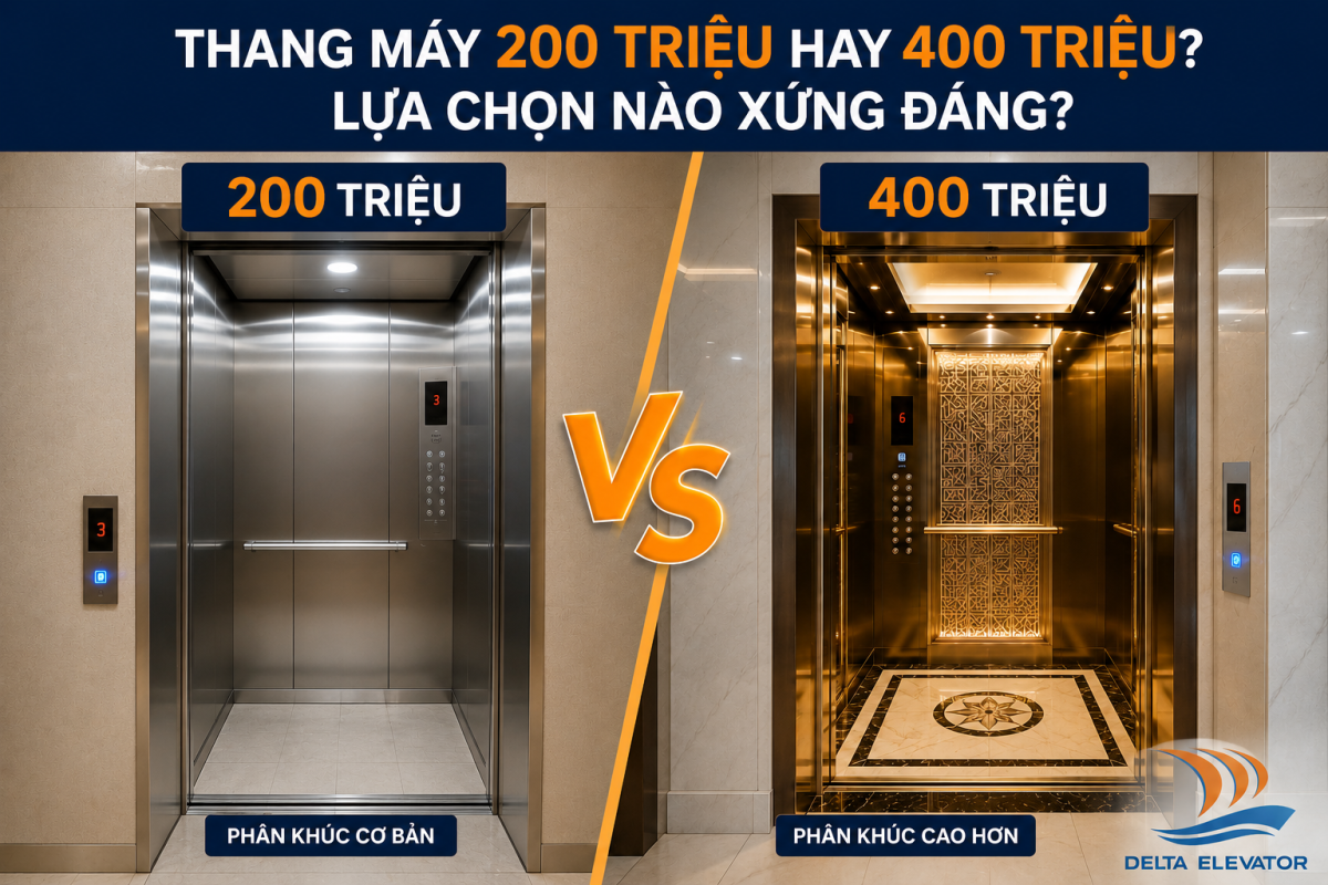 Thang Máy 200 Triệu Hay 400 Triệu: Lựa Chọn Nào Xứng Đáng?