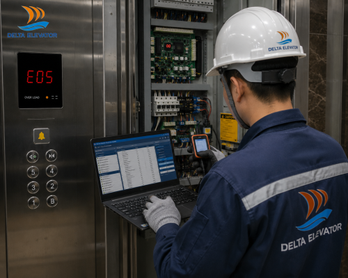 Liên hệ Delta để được kiểm tra và xử lý mã lỗi thang máy chuyên nghiệp
