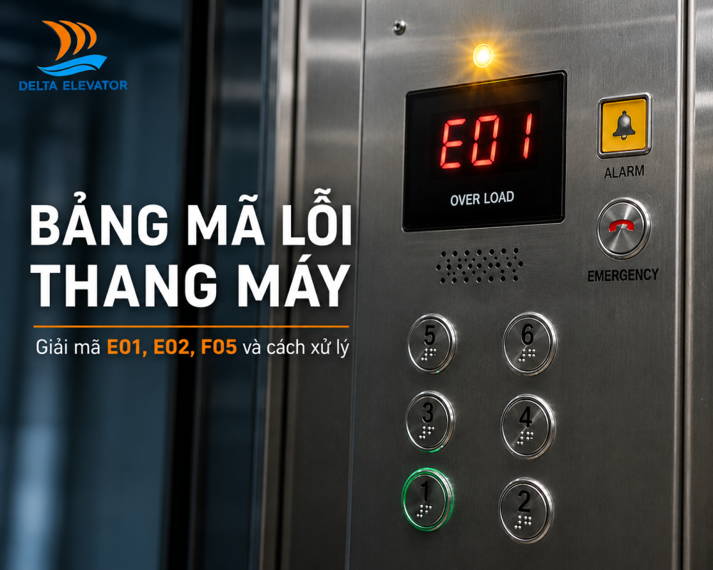 Bảng Mã Lỗi Thang Máy: Giải Mã E01, E02, F05 Và Cách Xử Lý
