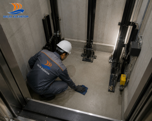 Hố thang và hố PIT cần được giữ sạch sẽ để thang máy hoạt động ổn định