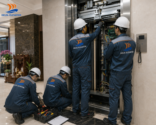 Đơn vị bảo trì uy tín như Delta giúp thang máy duy trì vận hành ổn định