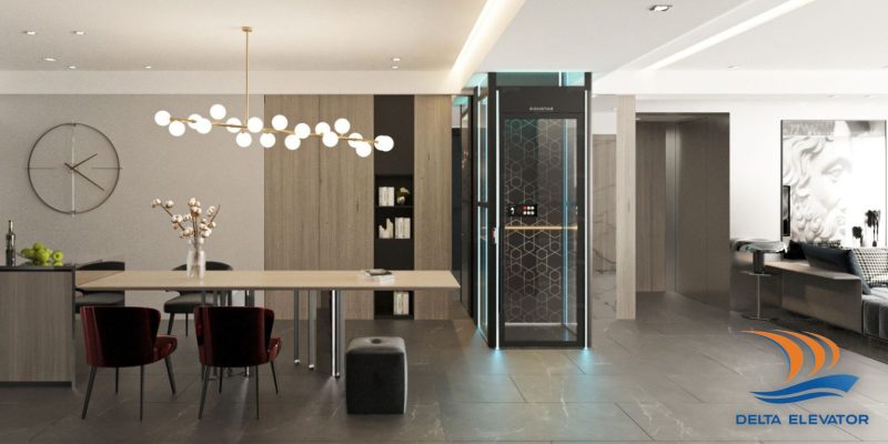 Thang máy cáp kéo là dòng phổ biến nhất cho biệt thự cao cấp