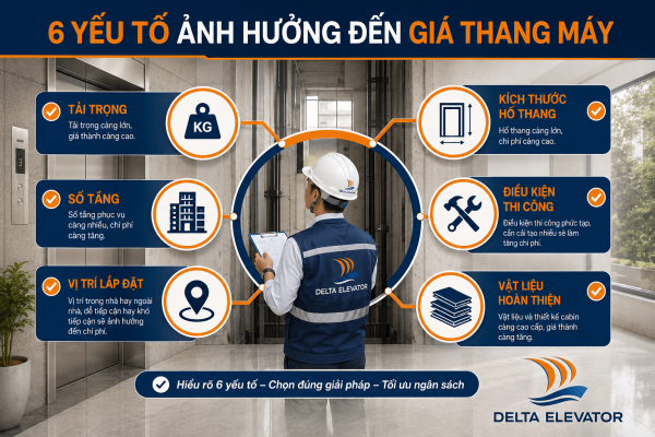 6 Yếu tố cần xem xét khi báo giá thang máy gia đình cho từng công trình