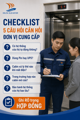 5 Câu hỏi cần hỏi đơn vị cung cấp về hệ thống cứu hộ trước khi ký hợp đồng thang máy