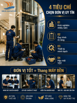 4 Tiêu chí lựa chọn đơn vị cung cấp thang máy uy tín cho biệt thự cao cấp