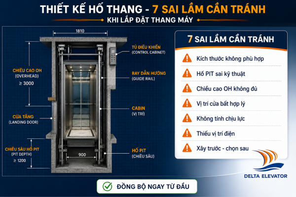 Thiết Kế Hố Thang: 7 Sai Lầm Cần Tránh Khi Lắp Đặt Thang Máy