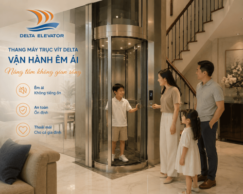 Thang máy trục vít mang đến trải nghiệm sống cho gia đình