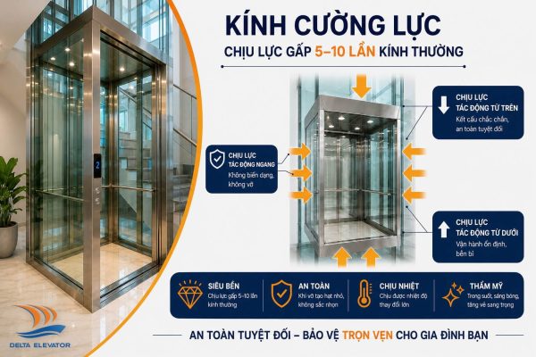 Cabin kính cường lực có khả năng chịu lực và va đập tốt