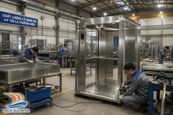 Xưởng gia công cabin thang máy tại Việt Nam giúp giảm chi phí sản xuất