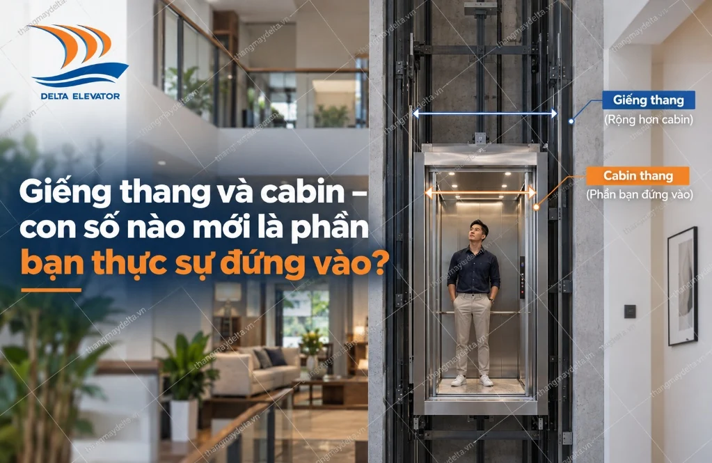 Giếng thang và cabin — con số nào mới là phần bạn thực sự đứng vào? Giếng thang và cabin — con số nào mới là phần bạn thực sự đứng vào?